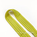 3tons berwarna kuning poliester tali sling flat webbing
